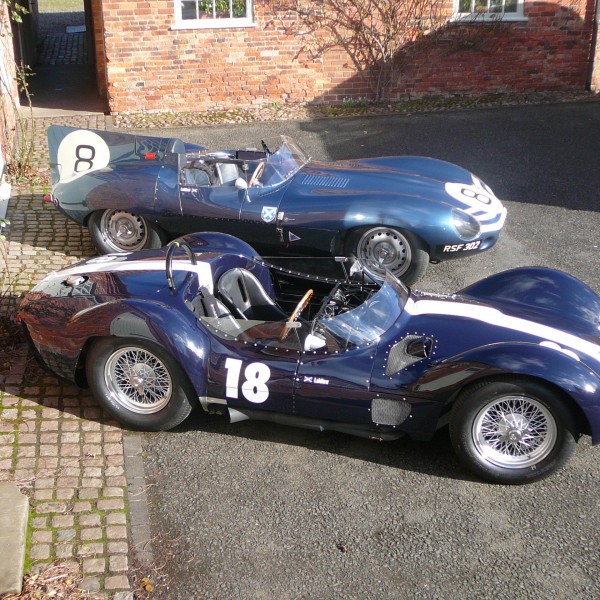 Maserati Birdcage and Jaguar D-Type